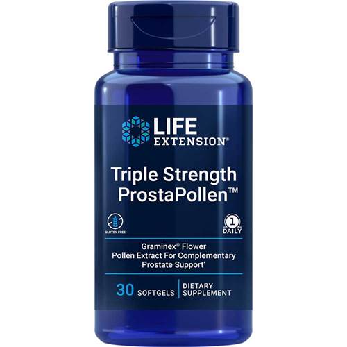Suplementos dietéticos Life Extension Triple Strength Prostapollen