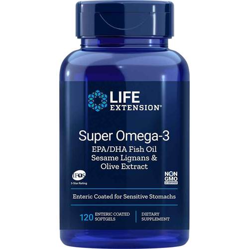 Suplementos dietéticos Life Extension Super OMEGA3 Epa Dha With Sesame Lignans Olive Extract