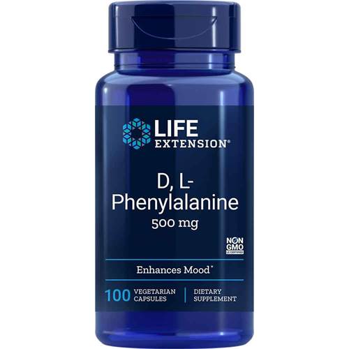 Suplementos dietéticos Life Extension D L Phenylalanine Capsules