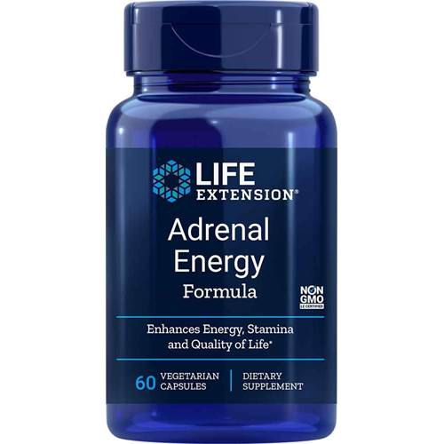 Suplementos dietéticos Life Extension Adrenal Energy Formula