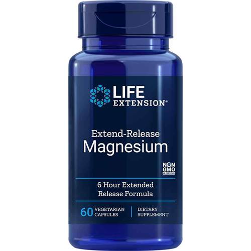 Suplementos dietéticos Life Extension Extend Release Magnesium