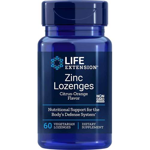 Suplementos dietéticos Life Extension Zinc Lozenges
