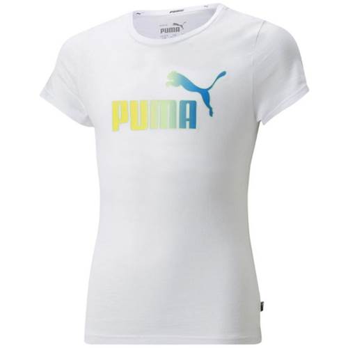 Camiseta Puma Ess Bleach Logo Tee JR