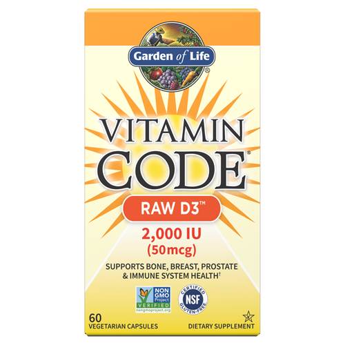 Suplementos dietéticos Garden of Life Vitamin Code Raw D3